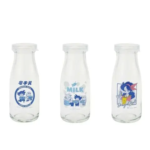 Dragon Ball- Milk Bottle Glass Set of 3-Prize (E)-Ichiban Kuji-Dragon Ball Fantastic Adventure